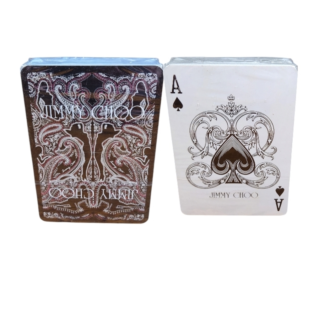 Jimmy Choo Black & White Designer Playing Cards - Luxury Home Games Deck